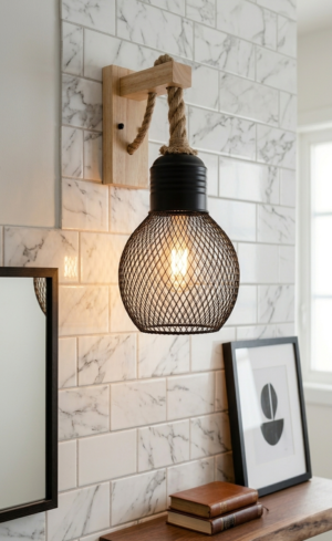 Aplique de Pared "Trama Industrial"