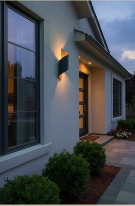 APLIQUE LED EXTERIOR ESPIRAL