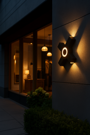 APLIQUE LED EXTERIOR ARQUITECTÓNICO X