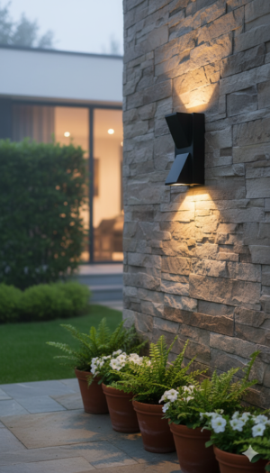 APLIQUE LED EXTERIOR PIRAMIDAL BIDIRECCIONAL