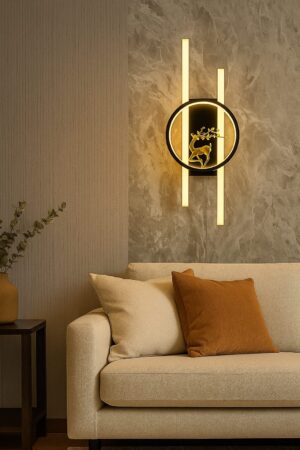 APLIQUE DE PARED LED CIERVO DORADO