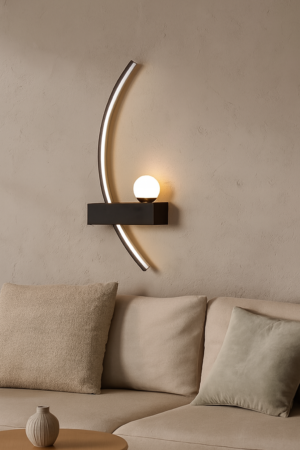 APLIQUE DE PARED LED ARCO Y ORBE