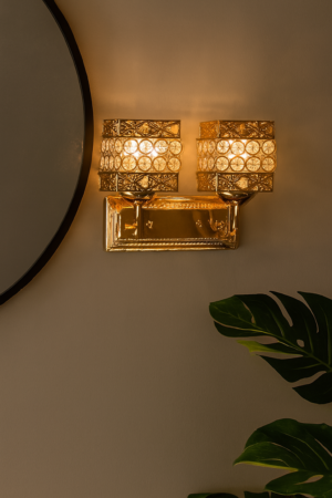 APLIQUE DE PARED LED CORONA DE CRISTAL