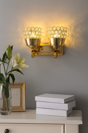 APLIQUE DE PARED LED CÁLIZ DE CRISTAL