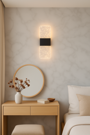 APLIQUE DE PARED LED RECTANGULAR DE BURBUJAS