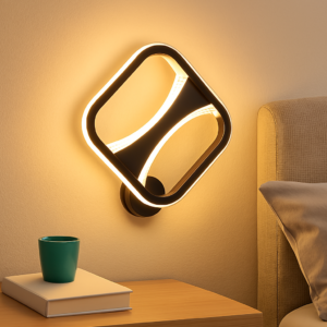 APLIQUE DE PARED LED ROMBO CON CINTAS LUMINOSAS