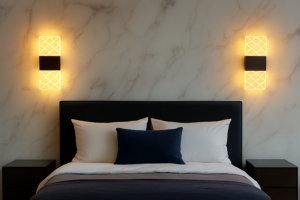 APLIQUE DE PARED LED RECTANGULAR CON PATRÓN