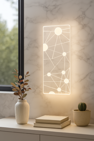 APLIQUE DE PARED LED PATRÓN DE NODOS