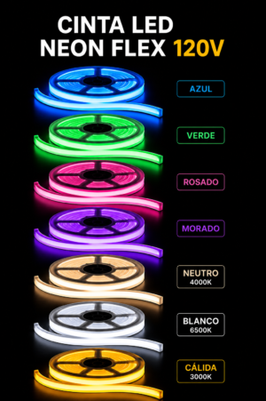 Neon Flex 110V Cinta LED Neon Flex 110V Por Metro