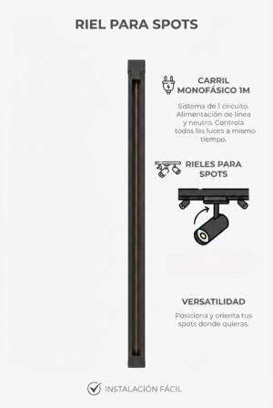 Riel para Spot Led