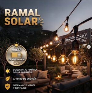 Ramal Solar LED – Luz Cálida